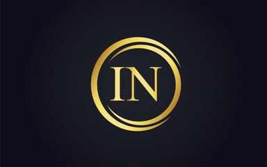 This is a luxury latter golden logo design