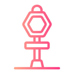 street sign gradient icon