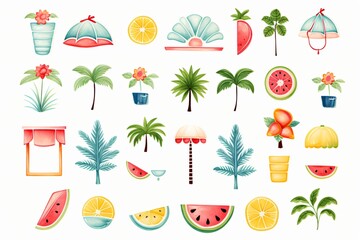 Travel theme tropical wallpaper