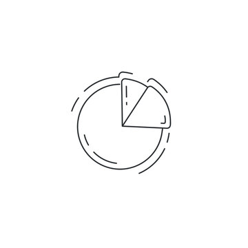 recommend clip art: pie chart statistics line icon. circle segment business analyzing diagram thin line icon