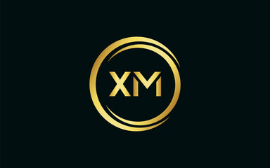 XM latter royal logo, modern design, initial based latter logo vector file illustration ESP10
