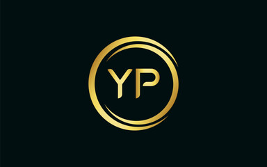 YP latter royal logo, modern design, initial based latter logo vector file illustration ESP10
