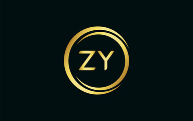 ZY latter royal logo, modern design, initial based latter logo vector file illustration ESP 10
