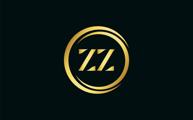 Fototapeta na wymiar ZZ latter royal logo, modern design, initial based latter logo vector file illustration ESP 10