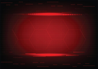 Abstract background on technology and digital data connection ,
Modern communication style concept, red and black tones, background design, vector illustration and
big data concept used for templates.