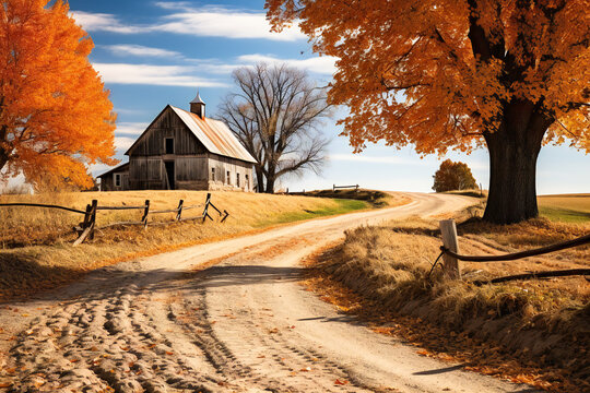 Autumnal rural landscape