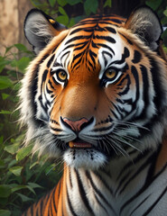 Fototapeta premium A Beautiful relaxed Tiger 