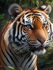 Obraz premium A Beautiful relaxed Tiger 