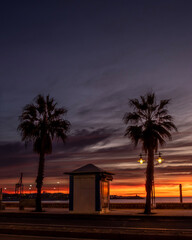 Fototapeta premium sunset at the beach