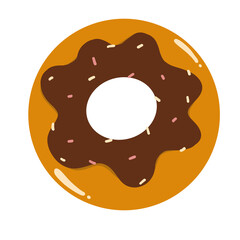 Hand draw bakery on white background, breakfast elements for menu, cute bun.