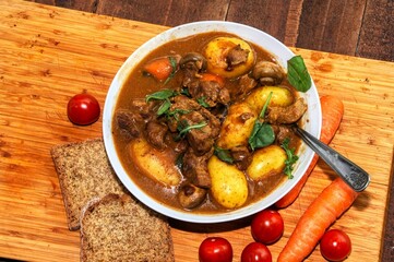 stew with vegetables