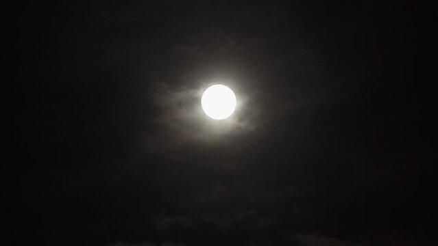 Full moon in the sky