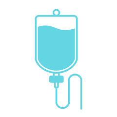 blue saline bag icon