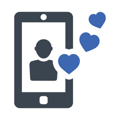 Mobile love feedback Icon