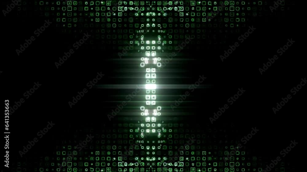 Canvas Prints abstract matrix digital background