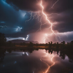 lightning in the night