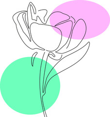 illustration of a flower vector art