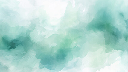 Obraz premium Watercolor Backgrounds: Gentle Pale Green and White