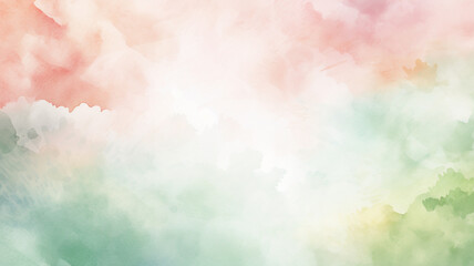 Watercolor Backgrounds: Gentle Pale Pink and Green