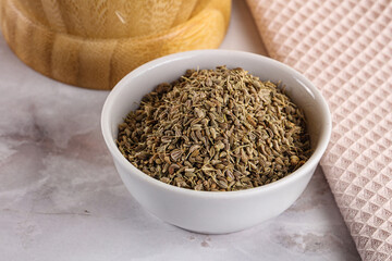 Anise sseds aroma in the bowl