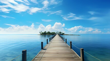 Obraz premium Tourism Resort with island 