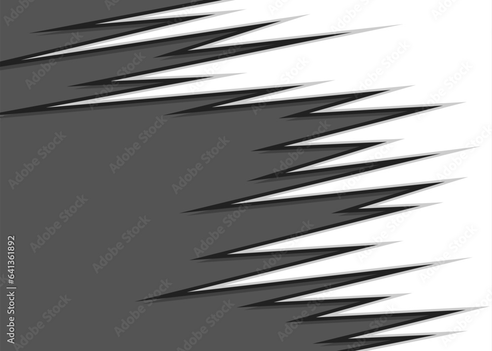 Poster abstract background with diagonal jagged spike pattern and with some copy space area