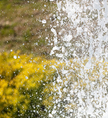 Fountain splashes as an abstract background. Texture