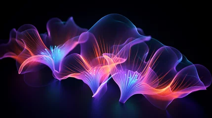 Foto auf Acrylglas Fraktale Wellen abstract fractal background