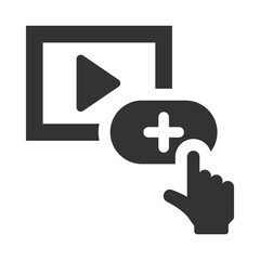 Obraz premium Video subscription icon