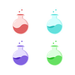 Magic potion bottle illustration