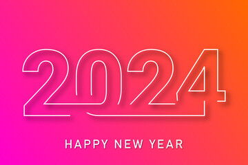 2024 - happy new year - best wishes 2024 background