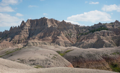 Vibrant Colors in Majestic Badlands Landscape