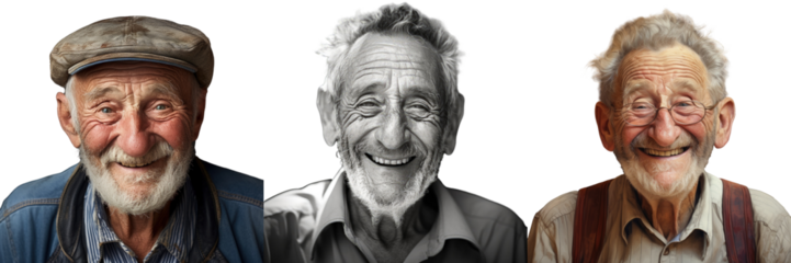 Elderly man with a smile