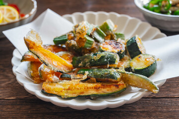 夏野菜のから揚げ盛合せ