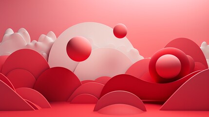 wallpaper background sky with planets suitable for scifi and fantasy themed designs, digital art, and space concepts red colors