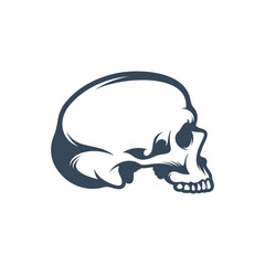 Skull vector illustration design. Skull logo design Template.