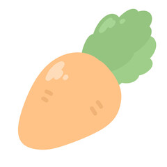 ゆるかわいいにんじん⭐︎PNG