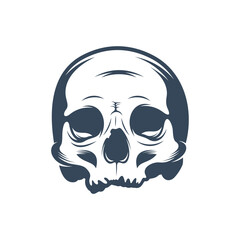Skull vector illustration design. Skull logo design Template.
