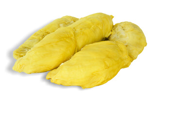 durian king of fruits isolated on white background. This has clipping path.