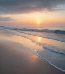 Coastal Renewal - Serene Sunrise Embracing Nature's Awakening