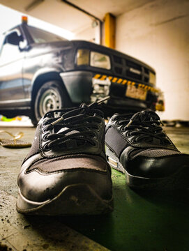 shoes that are tired from carrying out work