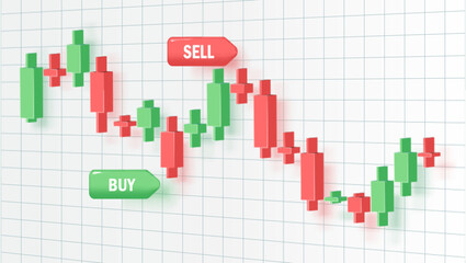 Forex trading promo page vector illustration. Web banner template for trading companies graphic design.