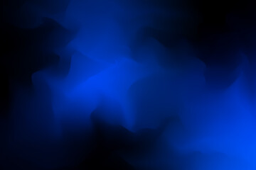 Gradient Blue And Black Watercolor Background. Abstract Wallpaper. Vector