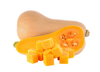 butternut squash isolated on transparent png