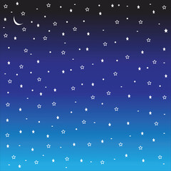 winter and snow scene with silhouette pine tree on blue sky background