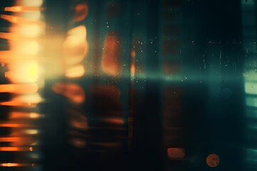 Background of retro film overly, image with scratch, dust and light leaks, Generative AI