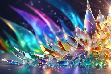 abstract christmas background Generative AI