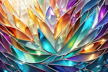 abstract fractal background Generative AI