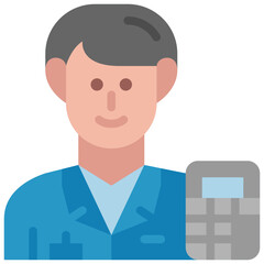 accountant flat icon