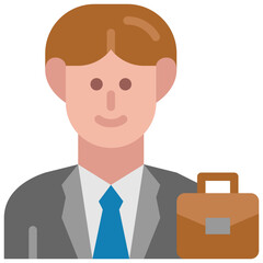 businessman flat icon